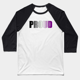 Asexual Flag 'PROUD' Baseball T-Shirt